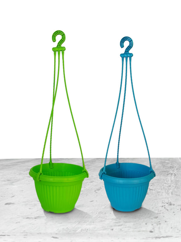 HRPL – Multicolor round Hanging Pots (Pack of 5) BALCONY PLANTERS BALCONY PLANTERS
