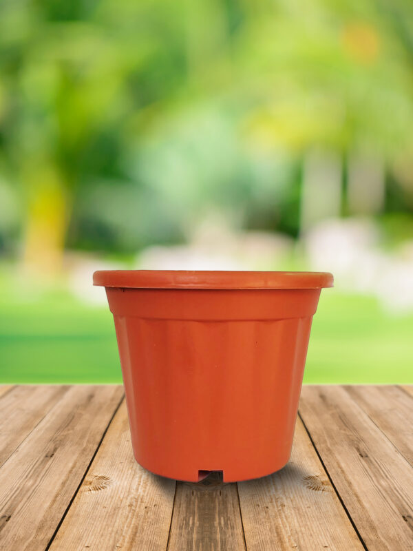 HRPL – 16 Inch Brown Color Round Pots – single BALCONY PLANTERS BALCONY PLANTERS