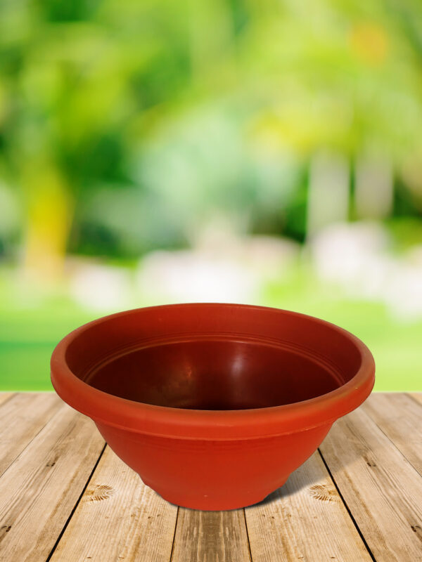 HRPL – Bowl shaped Brown Color Pots – Single BALCONY PLANTERS BALCONY PLANTERS