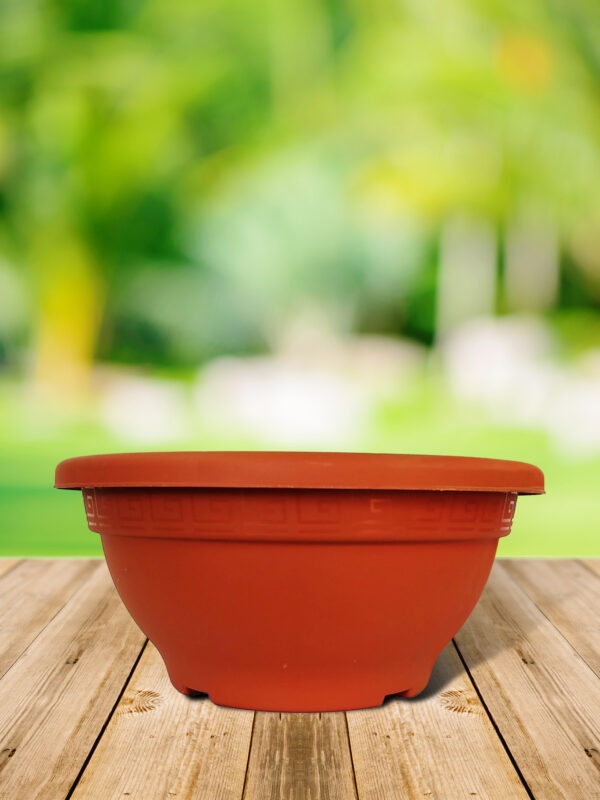 HRPL – Bowl shaped Brown Color Pots – Single BALCONY PLANTERS BALCONY PLANTERS