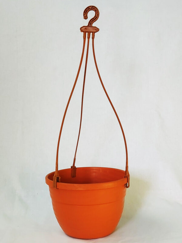 HRPL – Brown color Hanging Pot With Plastic Stick (Set of 12) BALCONY PLANTERS BALCONY PLANTERS