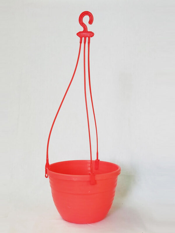 HRPL -Multicolored Hanging Pot With Plastic Stick (Set of 12) BALCONY PLANTERS BALCONY PLANTERS